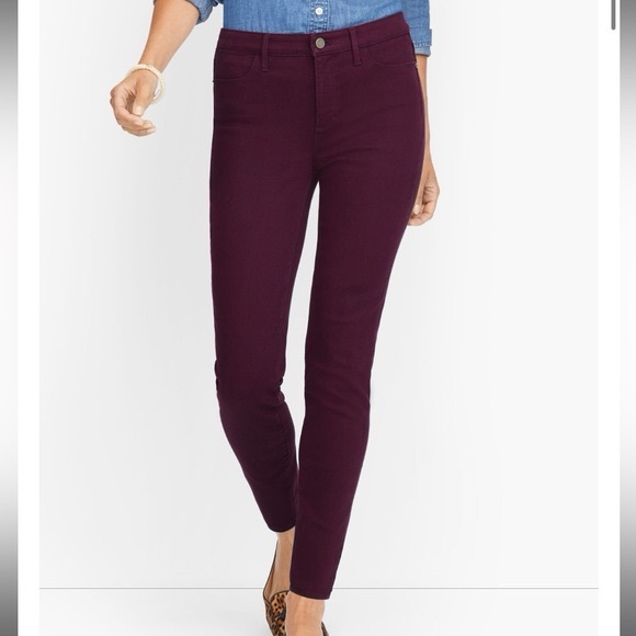 Talbots Denim - Talbots Simply Flattering Plum Skinny‎ Jeans Size 6P